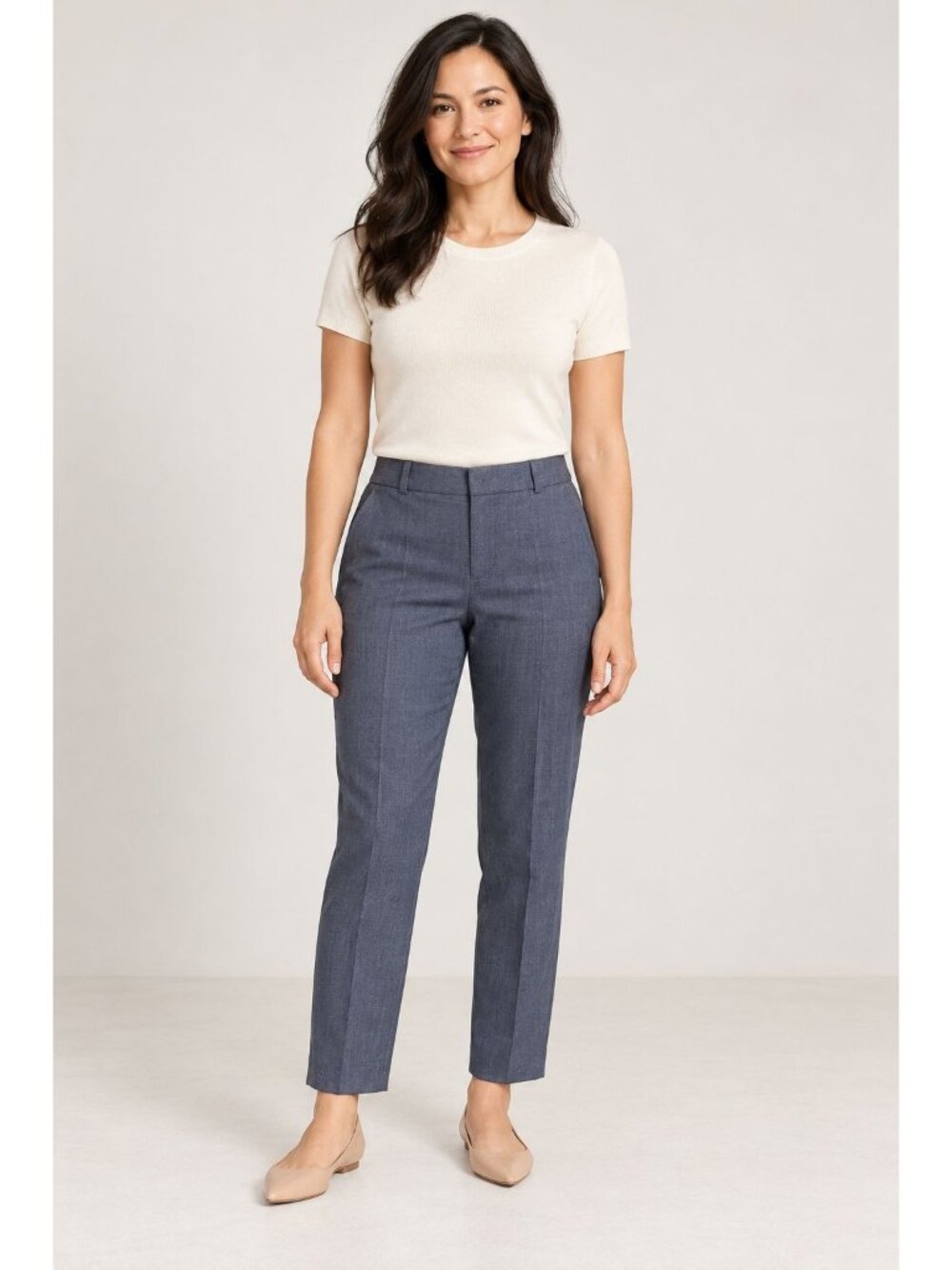 Banana Republic Ryan Slim Fit Wool Blend Navy Dress Pants Women’s Size 6P